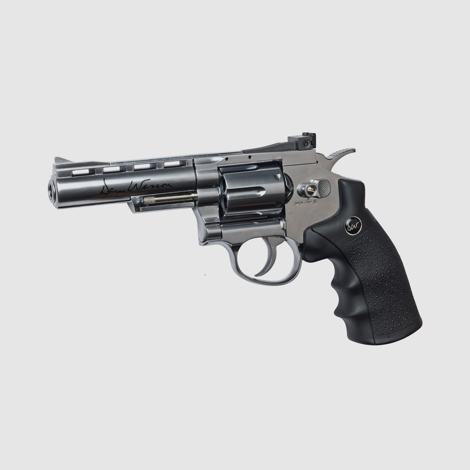 Revolver Dan Wesson 4" Silber Duotone – 6 mm Co2