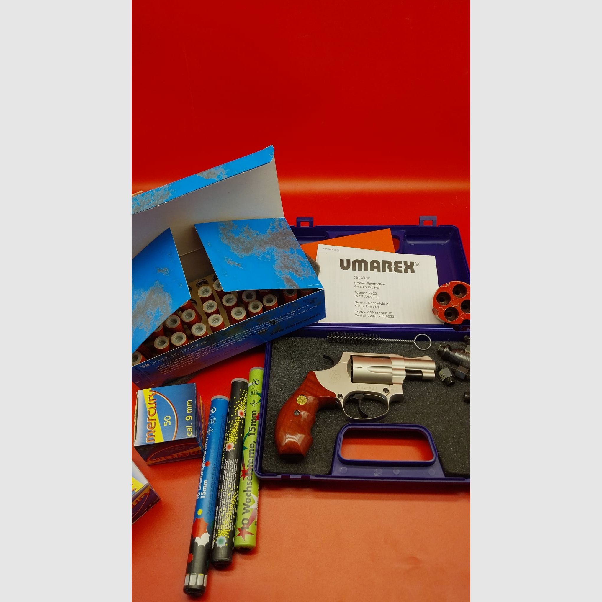 Smith & Wesson Model. Chiefs Special ca, 9mm k. PTB 503 "Nuovo, usato solo una volta