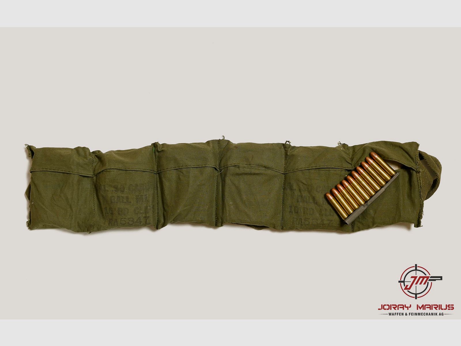 Original Patronengurt US Army .30 M1 Carbine Sammlermunition