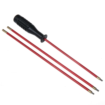 Baqueta de limpieza larga para rifle de 3 piezas, diámetro 5 mm