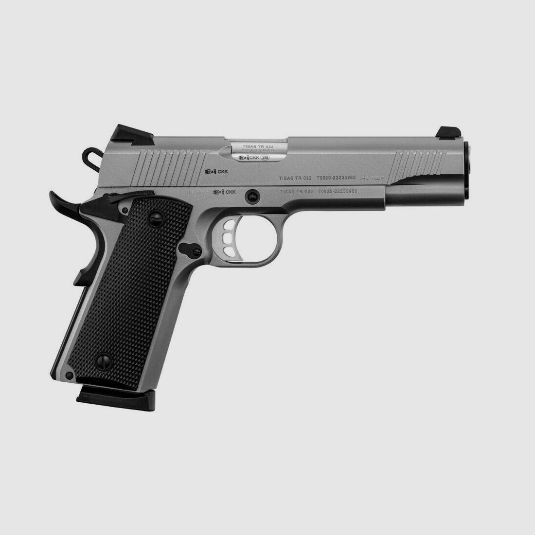 Pistola Tisas ZIG M 1911 inox 5″ cal 9×19 mm, immagine 2 di 10