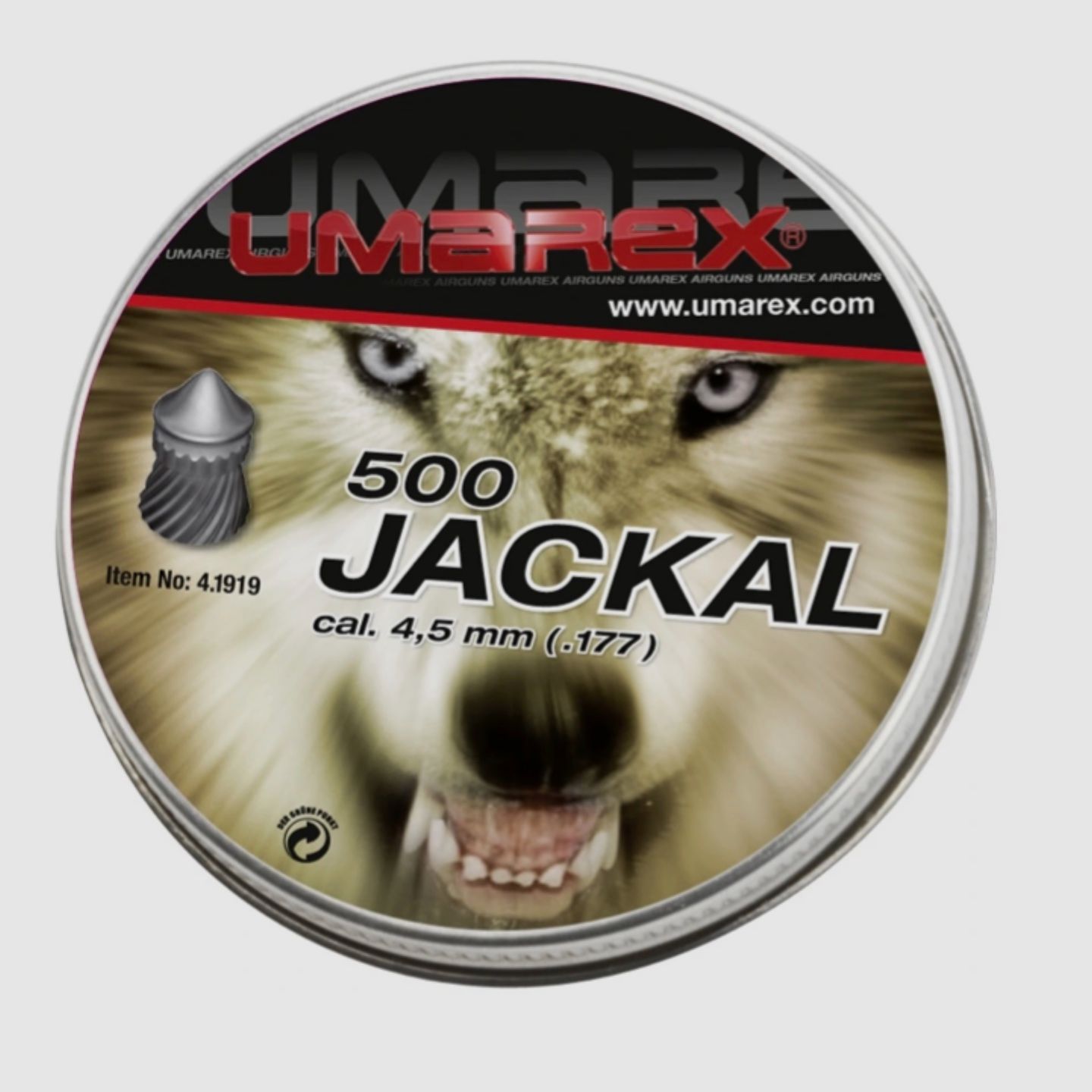 Umarex 168552-65 4,50 mm Diabolo Jackal 0,53g spitz