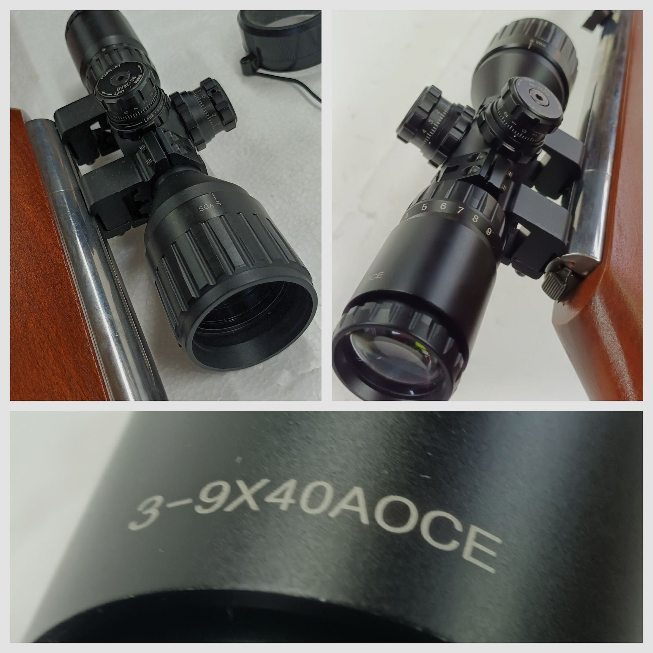 Weihrauch HW50 incl. scope 3-9x40 AOCE - PIEZA ÚNICA rifle de aire de alto brillo - TOP, imagen 5 de 5