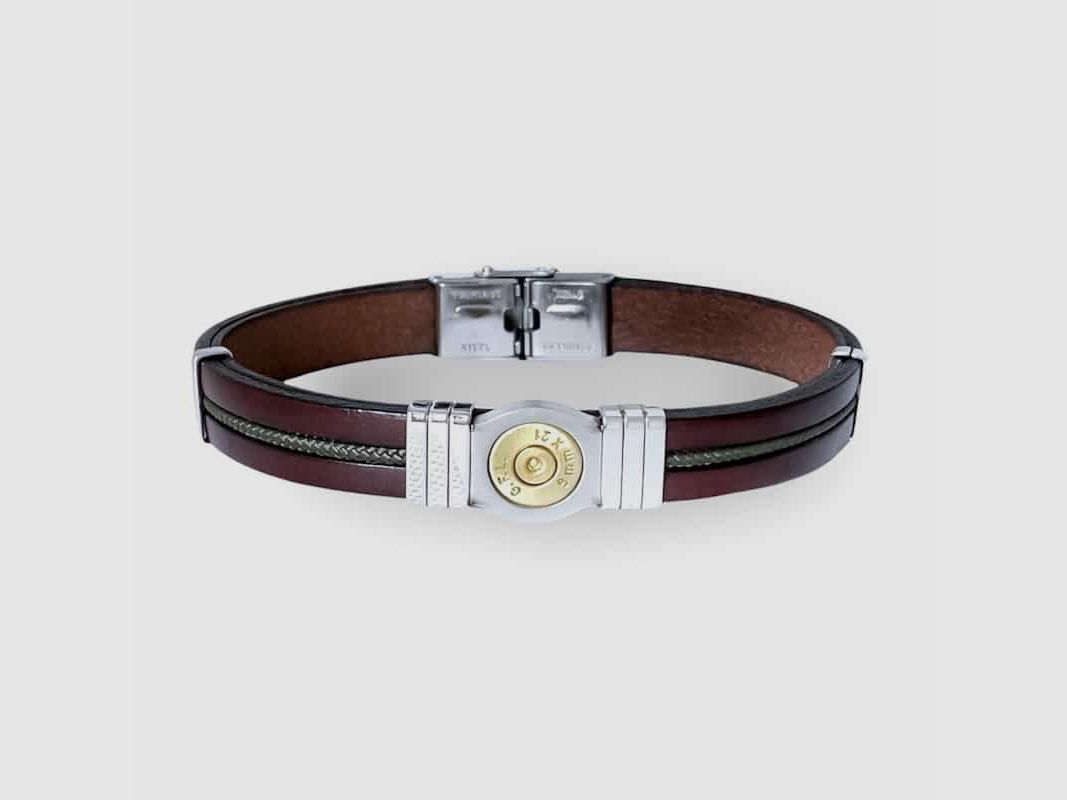 ARMBAND STAHL LEDER UND KORDEN, Bild 1 von 2