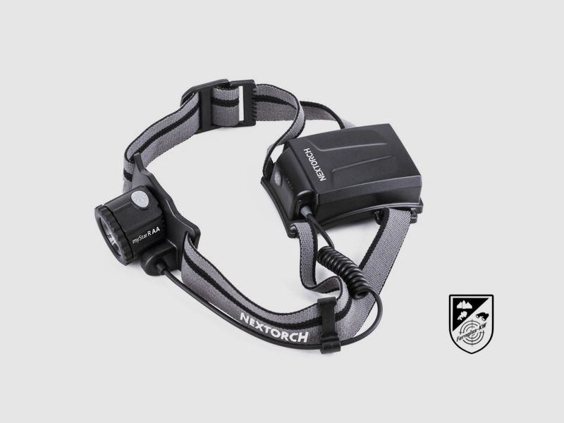 NEXTORCH myStar R AA LED headlamp 600 lumens focusable beam distance 180 m with batteries