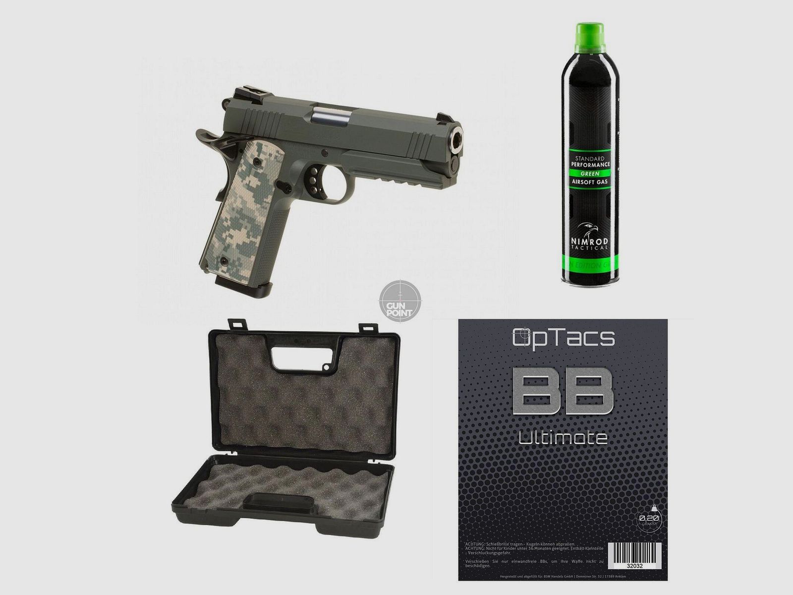 SET !!! Softair - Pistole - Tokyo Marui - Foliage Warrior GBB - ab 18, ber 0,5 Joule