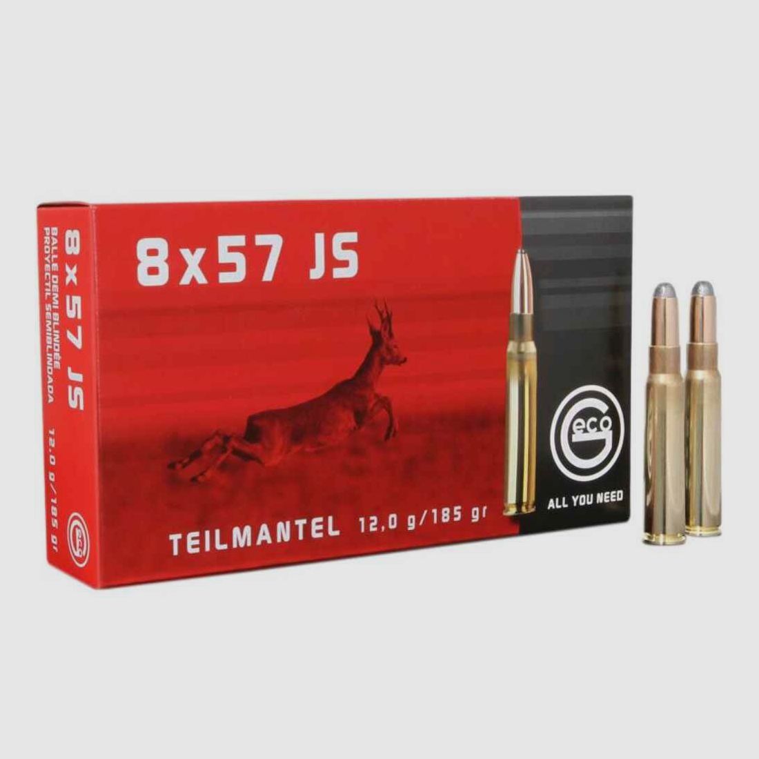 Geco cartridge cases 8x57 JS