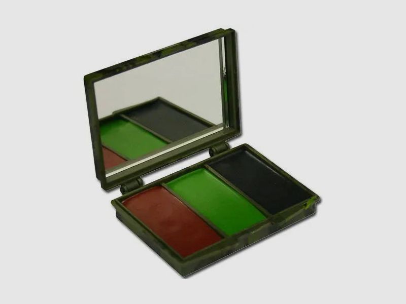 Diverse Tarnschminkset 3 Farben mit Spiegel