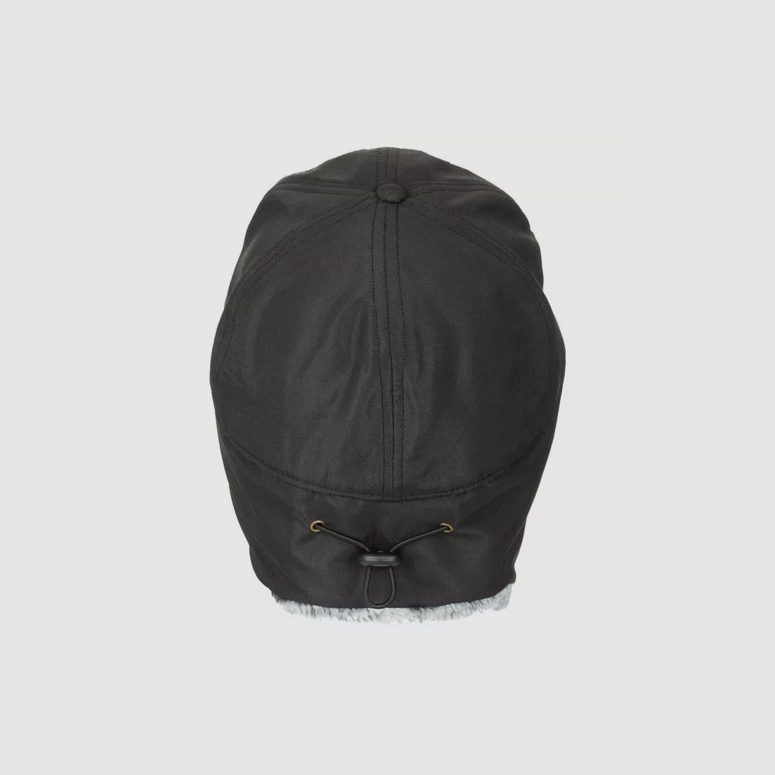 Winter Cap "Trapper" mit Kunstfell, Schwarz