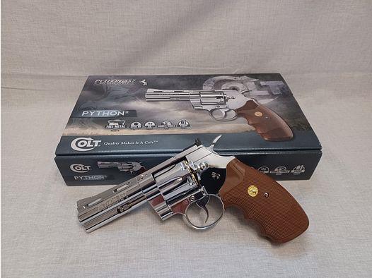 Colt Python 4" / Volledig metaal chroom / 4,5 mm BB / CO2 / Revolver / OVP (101)