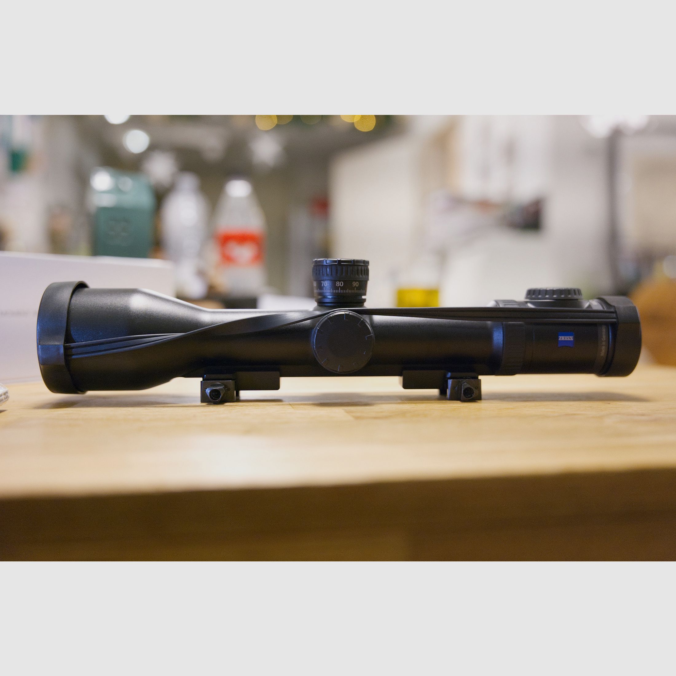 ZEISS Victory V8 2,8–20×56 ASV inkl. Schiene + Rusan MAD 62 Vorsatzadapter (wiederholgenau)