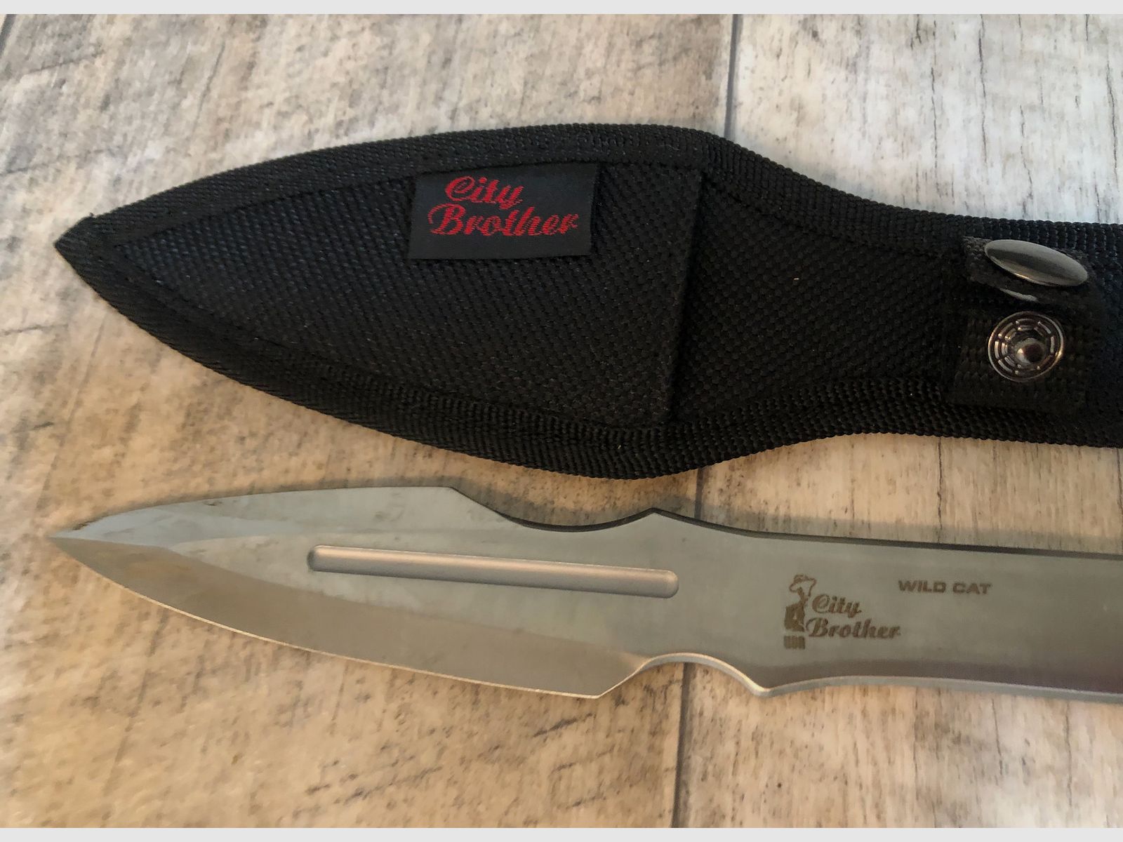 Throwing knife lot, Walther, City Brother Warhawk, Wild Cat, Haller