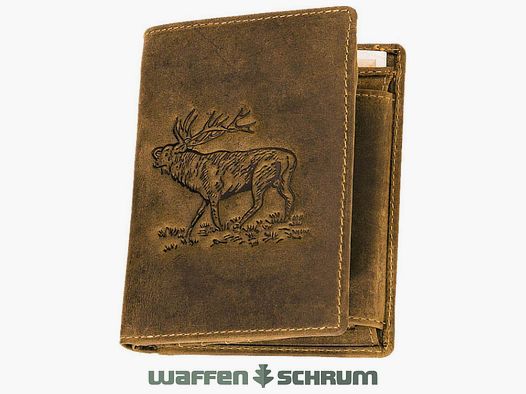 AKAH Geldbörse Hirsch Hochformat
