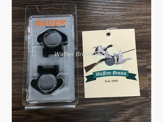 Bauer HJB Stahlmontage Slim-Line 30mm, Bauhöhe Standard, für Picatinny-/ Weaverschiene