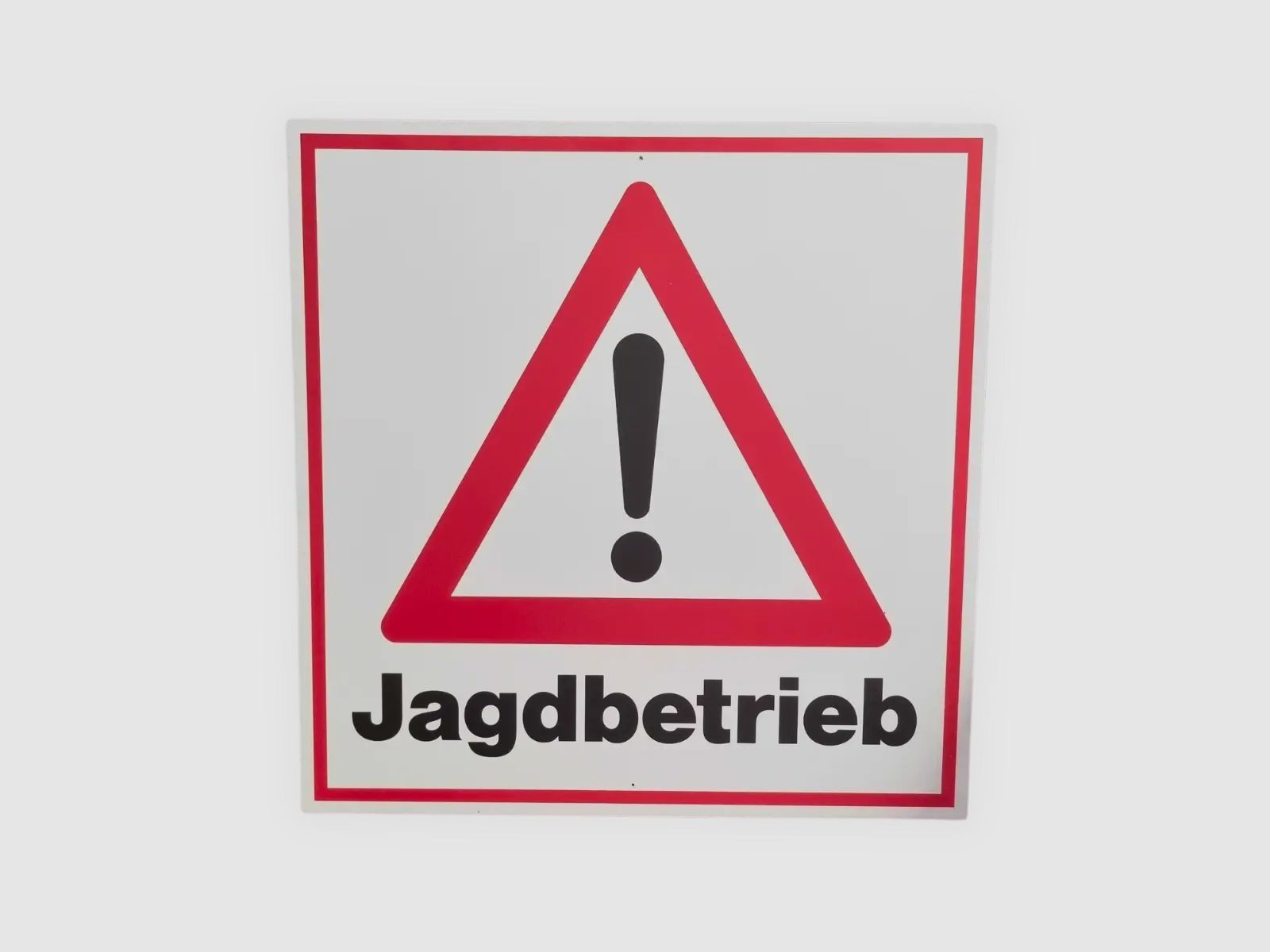 Warnschild Jagdbetrieb