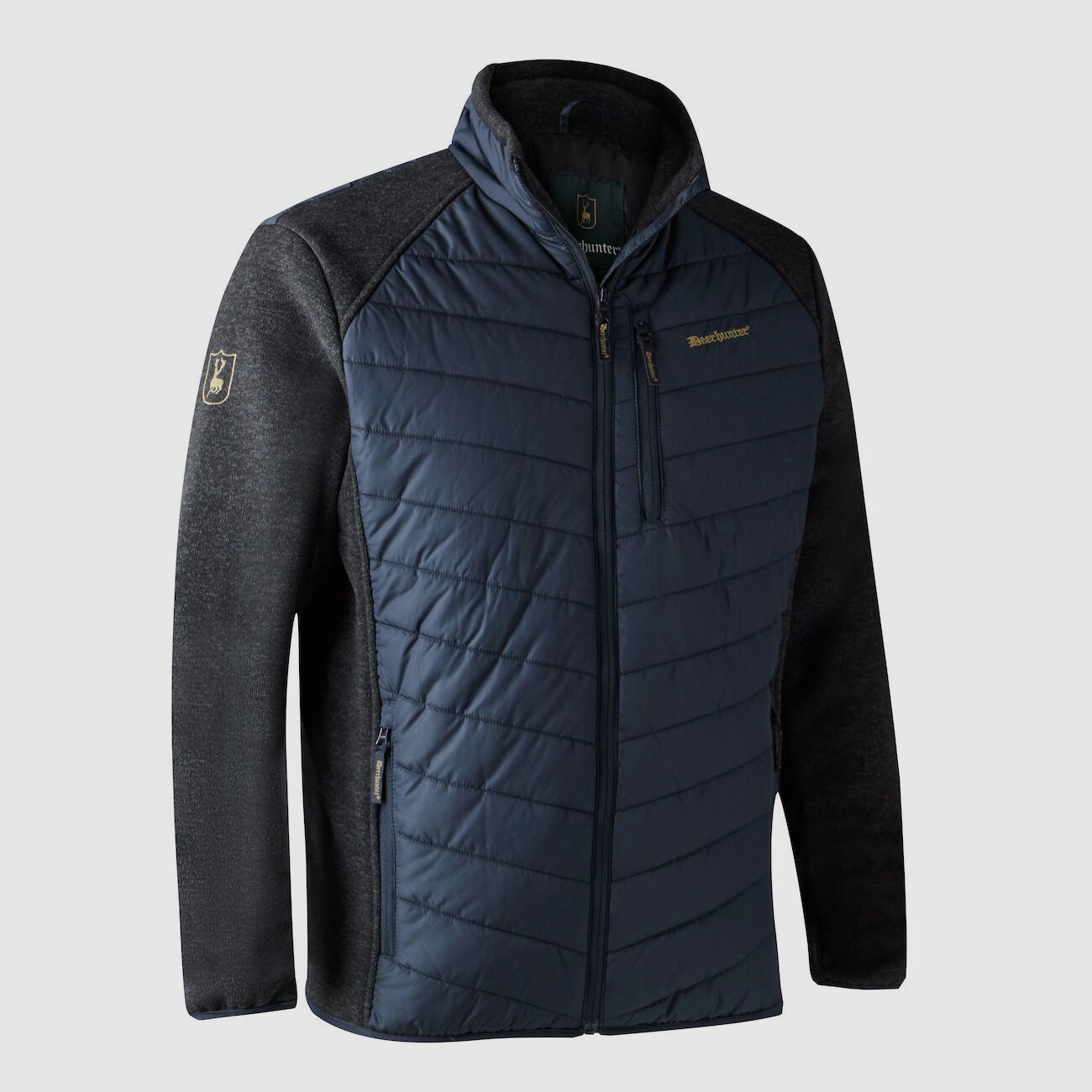 Deerhunter Moor quilted jacket with knit, available in several colors, image 1 of 4