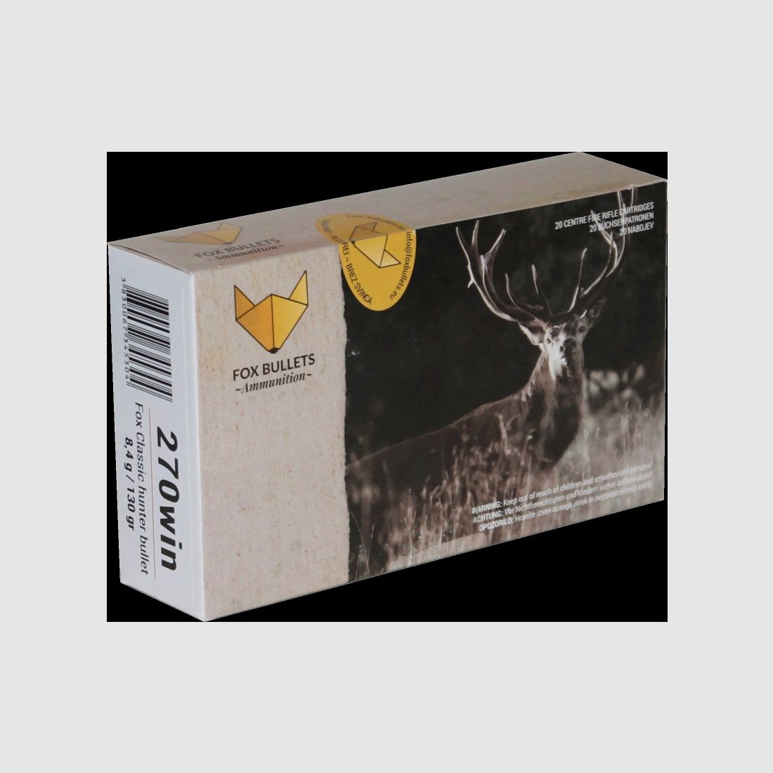 Fox Bullets Classic Hunter .270 Win. 130GR / 8,4g bleifrei 20 Patronen