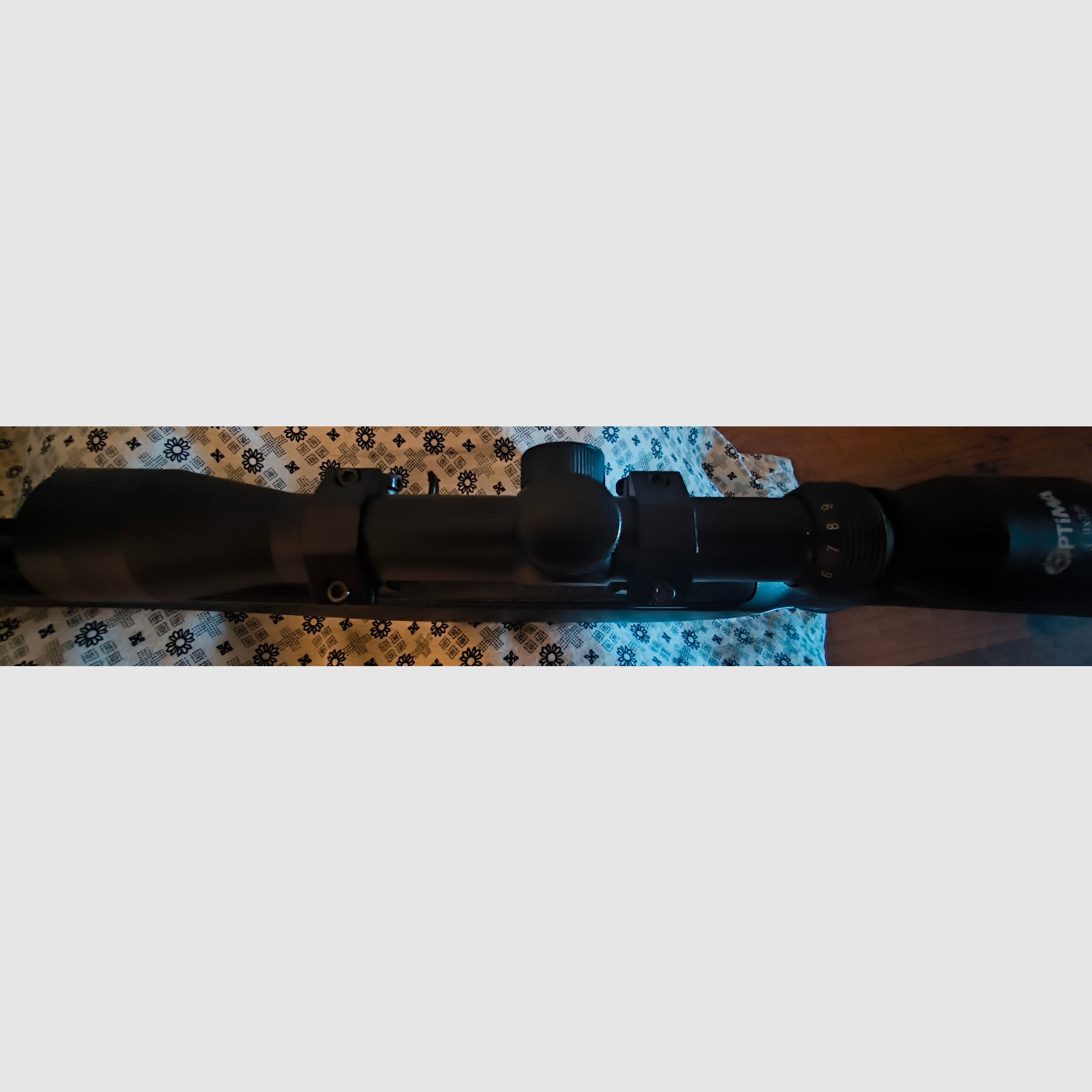 CO2 luchtgeweer in kaliber 4,5mm diabolo's van Ruger - model 10/22 & ZF Optima 3-9-32