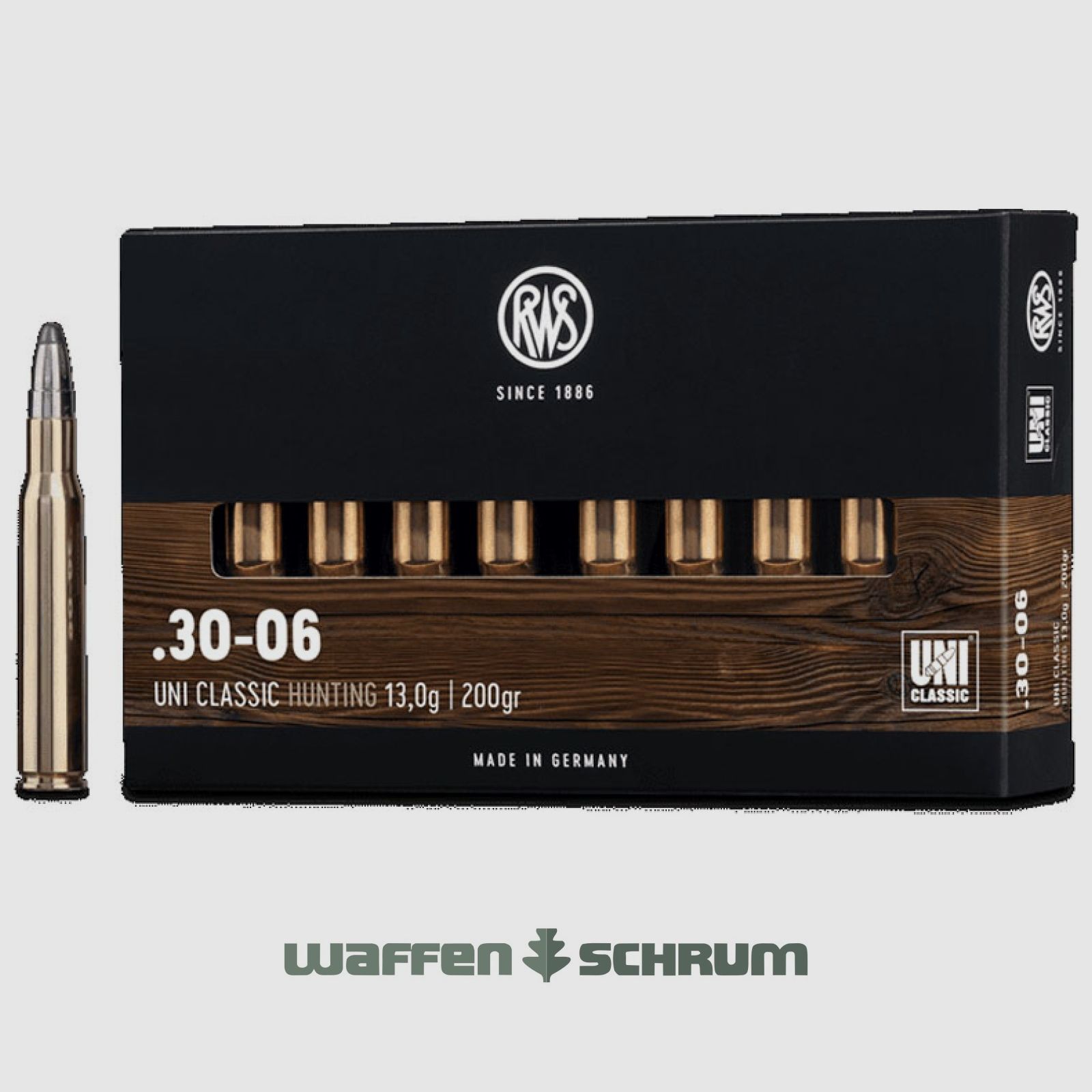 RWS UNI Classic 13,0g - 200gr .30-06Spring
