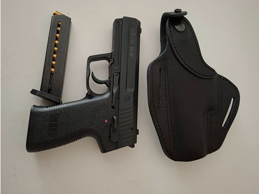 Röhm RG96, 9mm, P.A.K., Komplettset Mit Waffe, Koffer und VlaMiTex-Rindslederholster, Alles NEU und unbenutzt