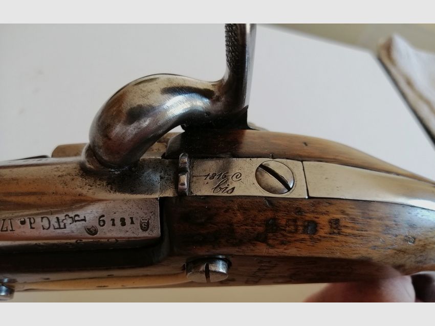Seltenes Pistol 1816 umgebaut TBIS von 1819 – Homogen und in ausgezeichnetem Zustand, Bild 20 von 20