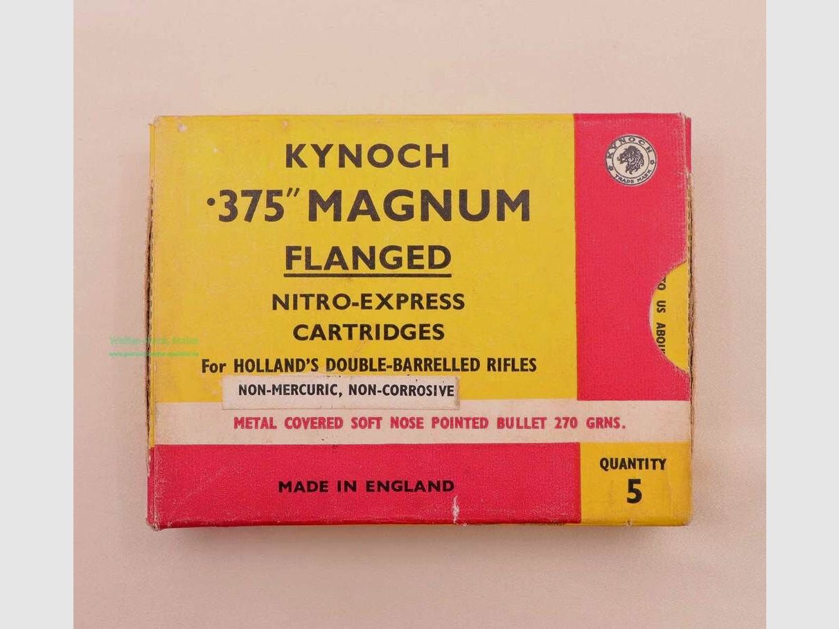 Kynoch, England Büchsenpatronen .375Mag/Flanged