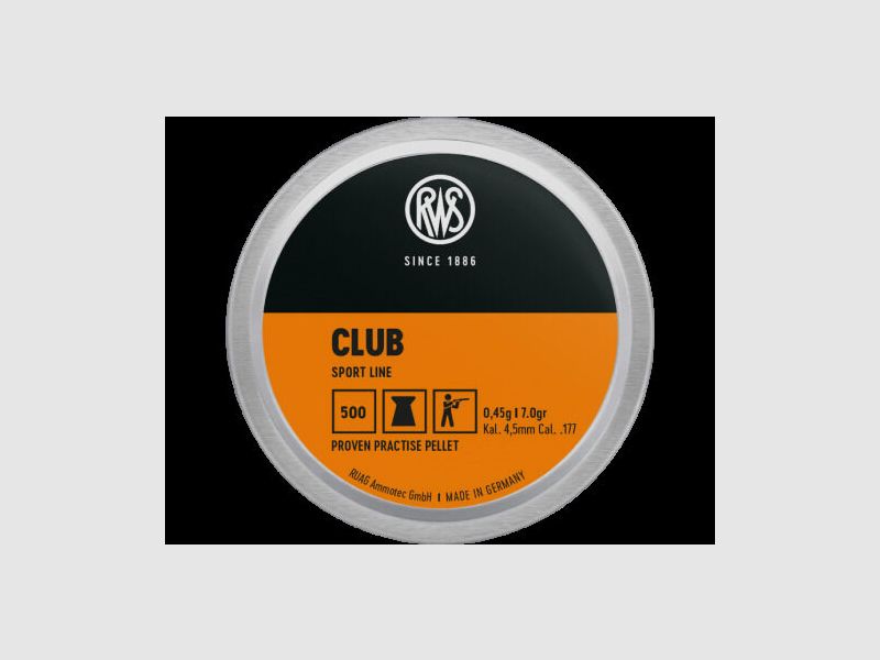 RWS Club 0,45G à500 4,5MM