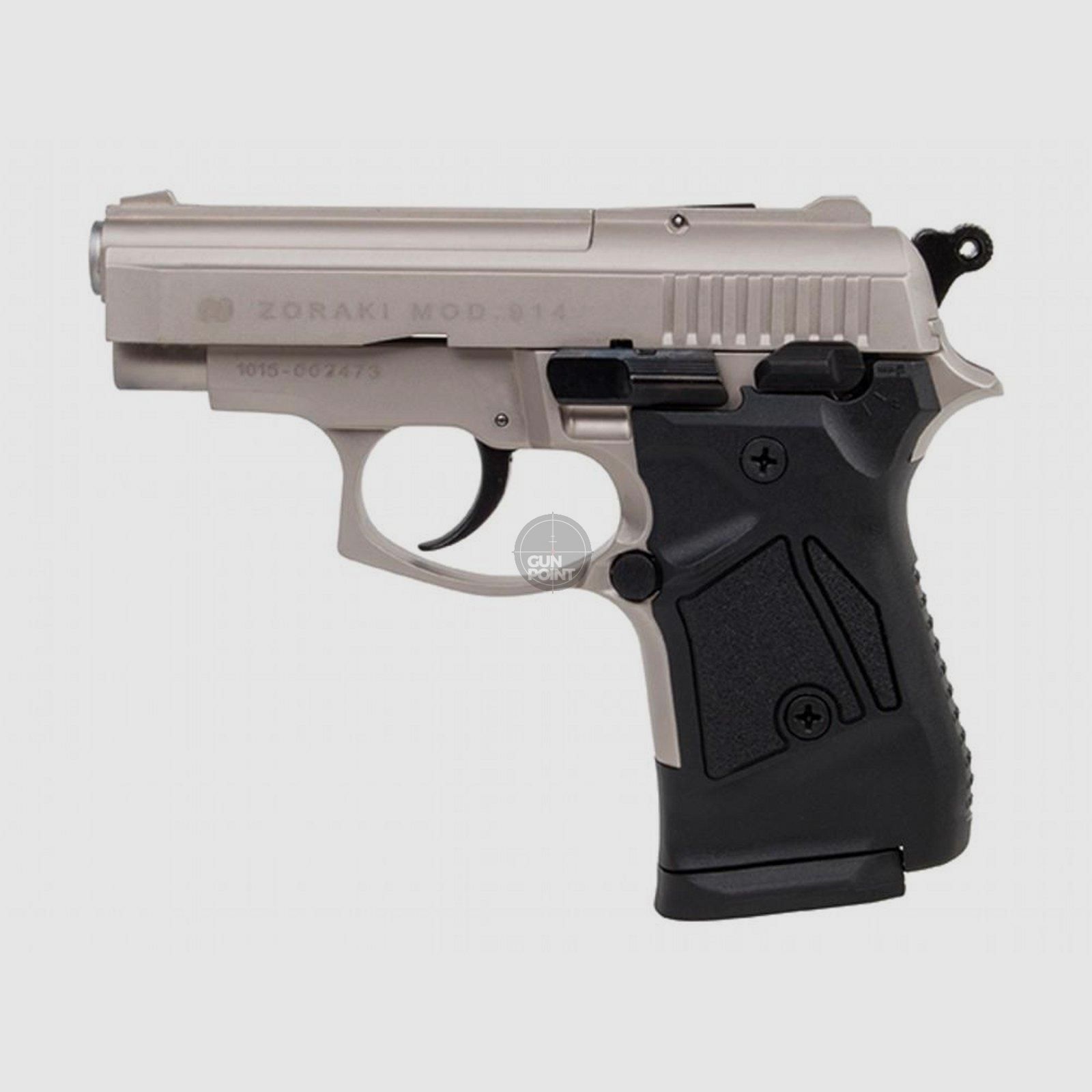 Blank - Gas Signal Pistol - Zoraki 914 - 9 mm P.A.K - satin