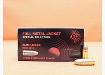 GECO cartridge 9mm Luger GECO 124grs FMJ (2431562) Special Selection VE 50 cartridges/ 8.0g full metal jacket (precision cartridge)