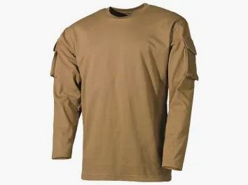 Longsleeve US T-Shirt (Coyote Tan) Medium