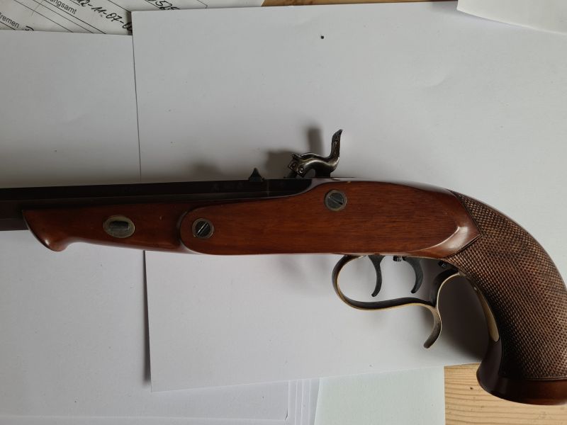 Perkussionspistole W. Parker London cal .45