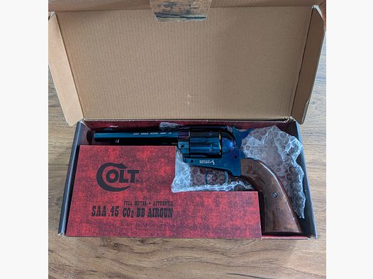 Colt SAA .45 CO2-Revolver 4,5mm Steel BB – Vollmetall in OVP