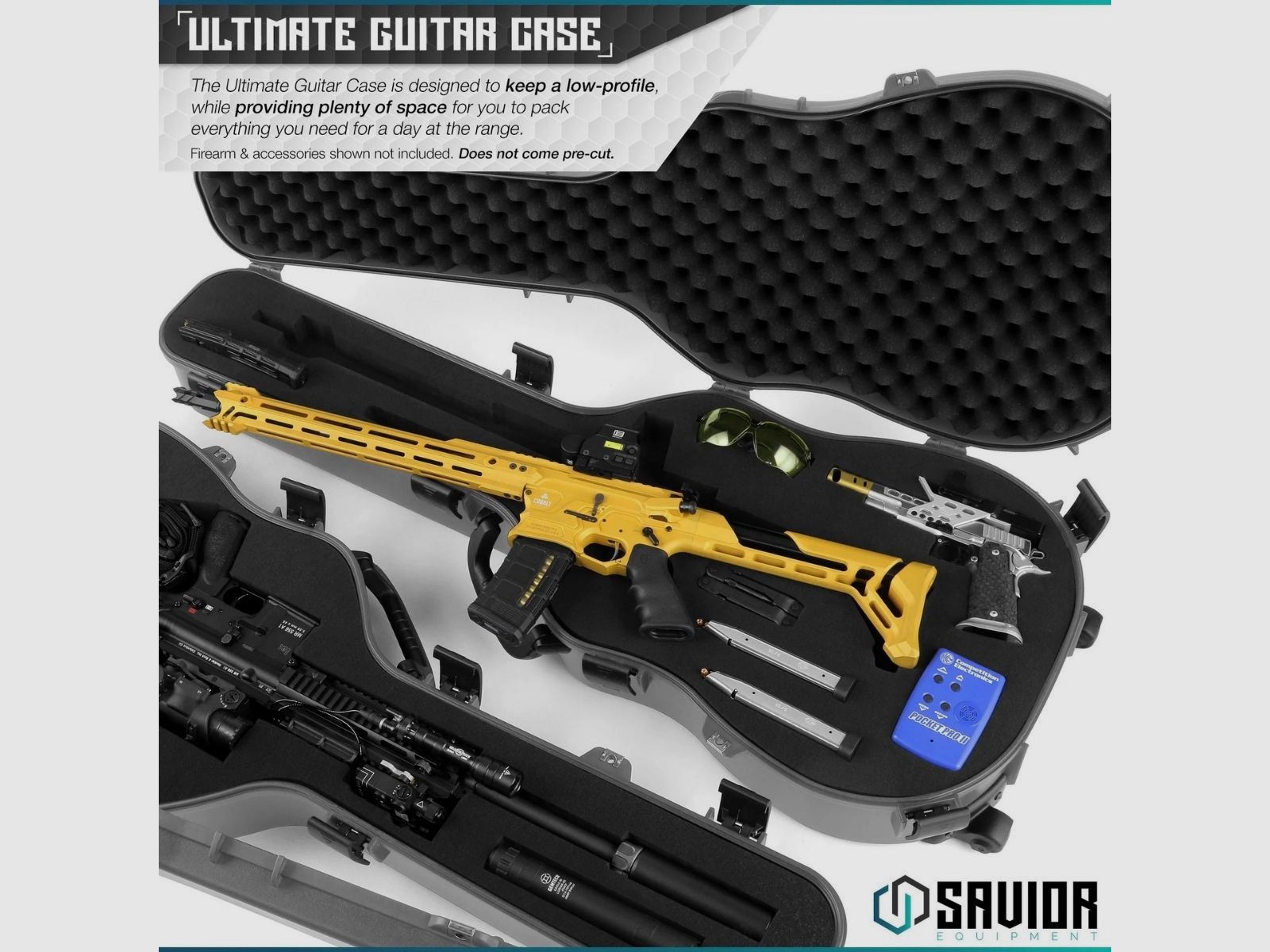 Savior – Estuche Ultimate para guitarra – 45" – Gris – RC-GT-ACOUSTIC-GS, imagen 2 de 6