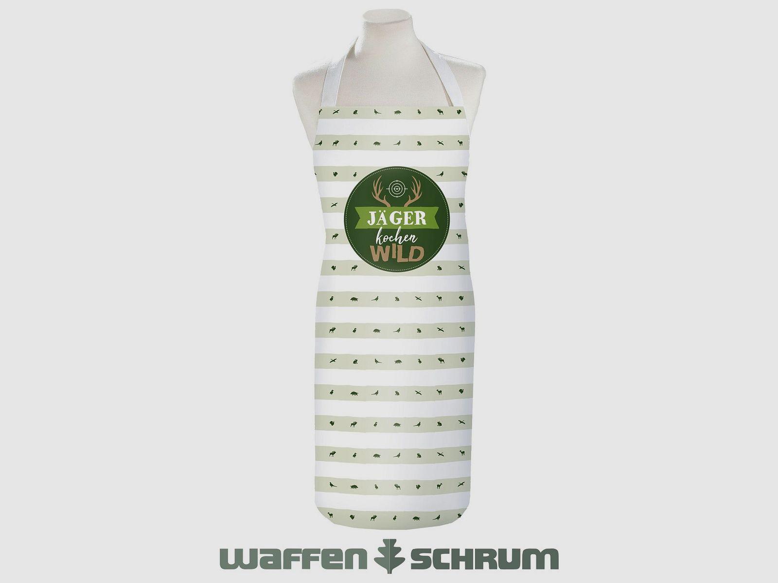 AKAH Schürze Jäger kochen Wild 70x105 cm