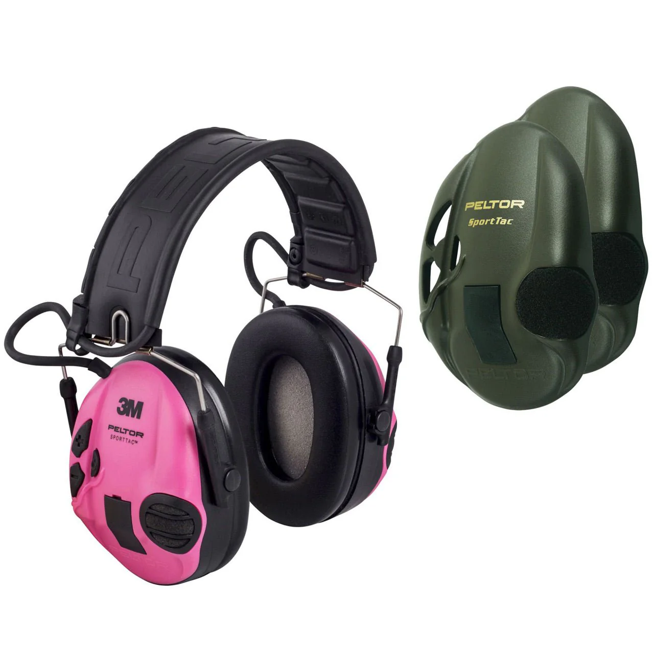 PELTOR – Protezione uditiva / Sporttac / 26 dB / Rosa / Verde -, immagine 3 di 3