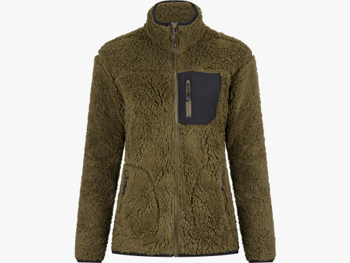 il Lago Sie Fleece Fur Jacket Alva Damas (Oliva/Negro) | 2XL