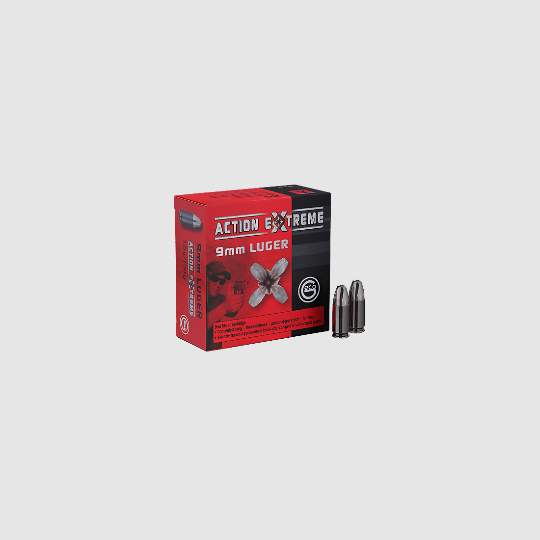 Geco Action Extreme 9mm Para – 20 Pack