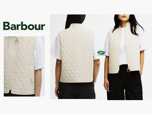 BARBOUR Gilet Roeburn donna colore panna