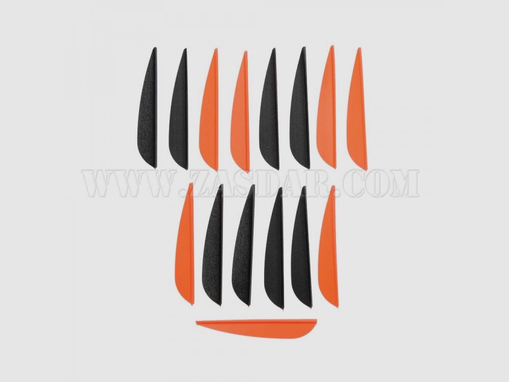 Plumes en plastique Bjorn 2.5” P. 12 pcs