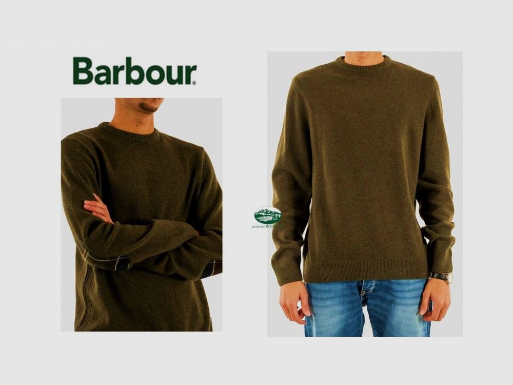BARBOUR Rundhals-Pullover Holden grün