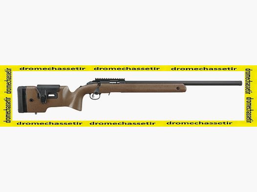 Carabine RUGER AMERICAN RIMFIRE LONG RANGE TARGET .22LR 10CPS 56CM FILETE 1/2×28