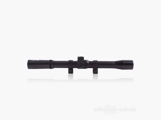 shoXx riflescope LG-Target series 4x20 + 2 mounting rings