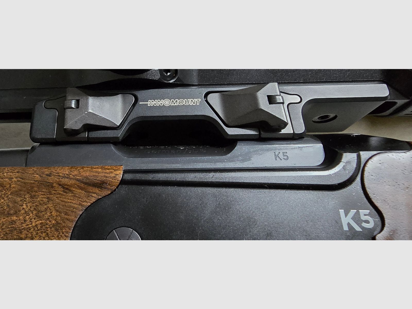 Merkel K5 Extrem with ZEISS V8 1.8-14x50 riflescope with rail and VANWARD Hunter PRO, overbarrel titanium suppressor for caliber .30