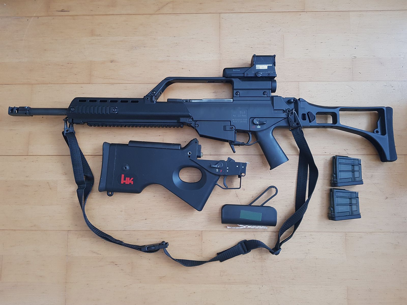 Heckler&Koch SL8 (civilian G36 clone, no HK 243) + accessories and magazines