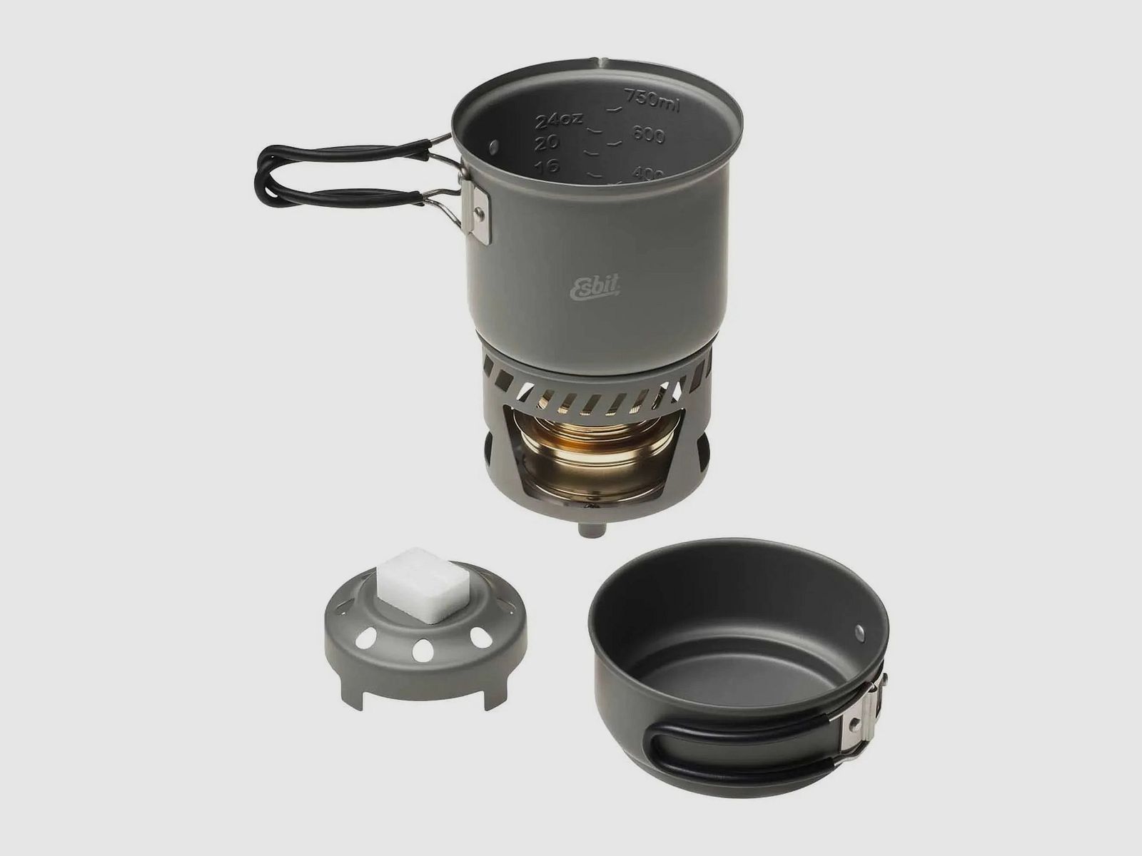 Esbit Esbit Spiritus-Trockenbrennstoff-Kochset Aluminium