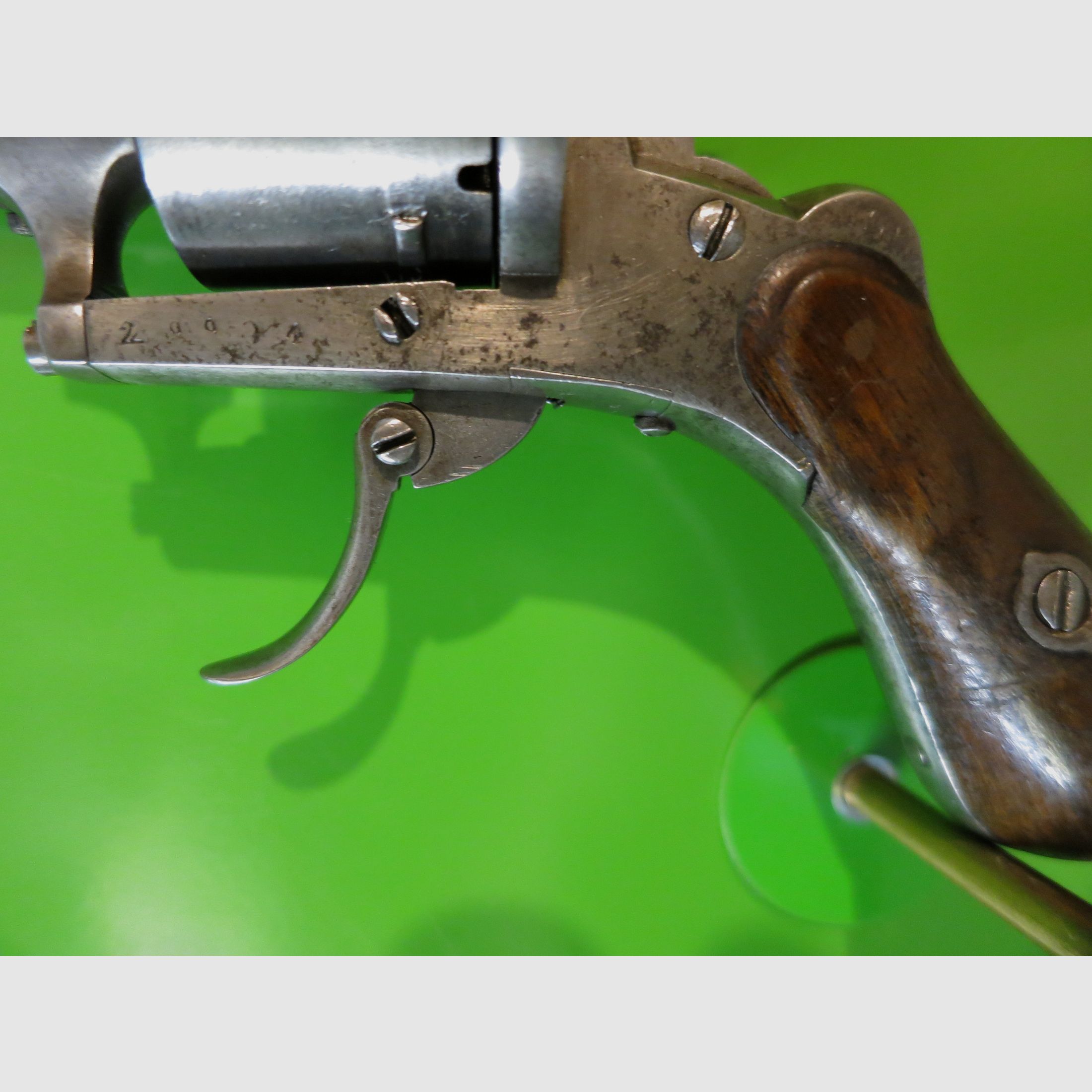 Revolver, Lefaucheux-Stiftfeuerrevolver M1858, Kal. 7 mm, Zivileproduktion     #87-, Bild 8 von 9
