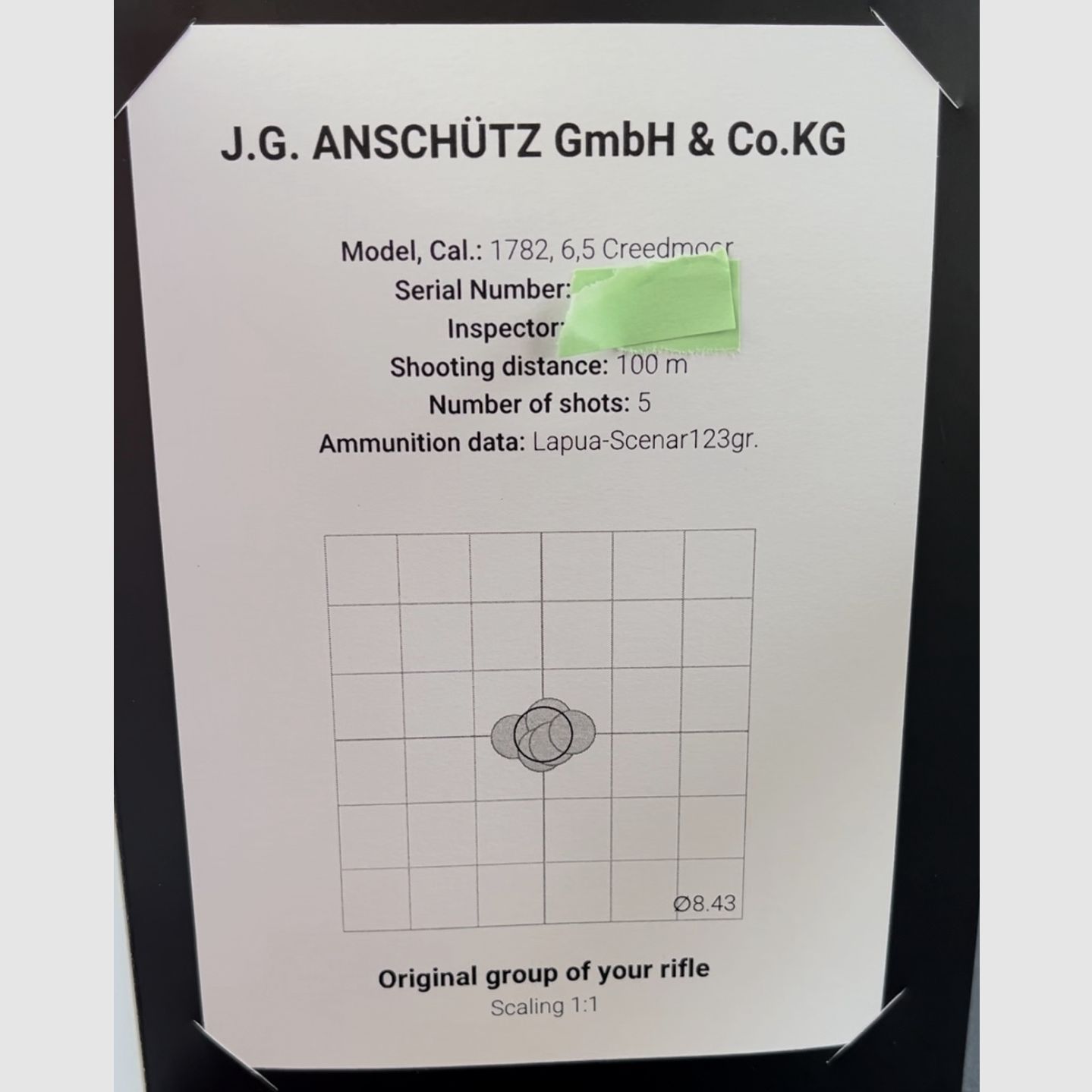 J.G. Anschütz 1782 APR 6,5 Creedmoor Carbon Grey en el chasis Premier ACC de MDT M18x1 660 LL
