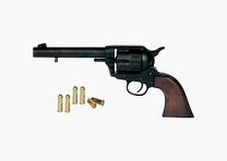 Western Revolver 45 Peacemaker black