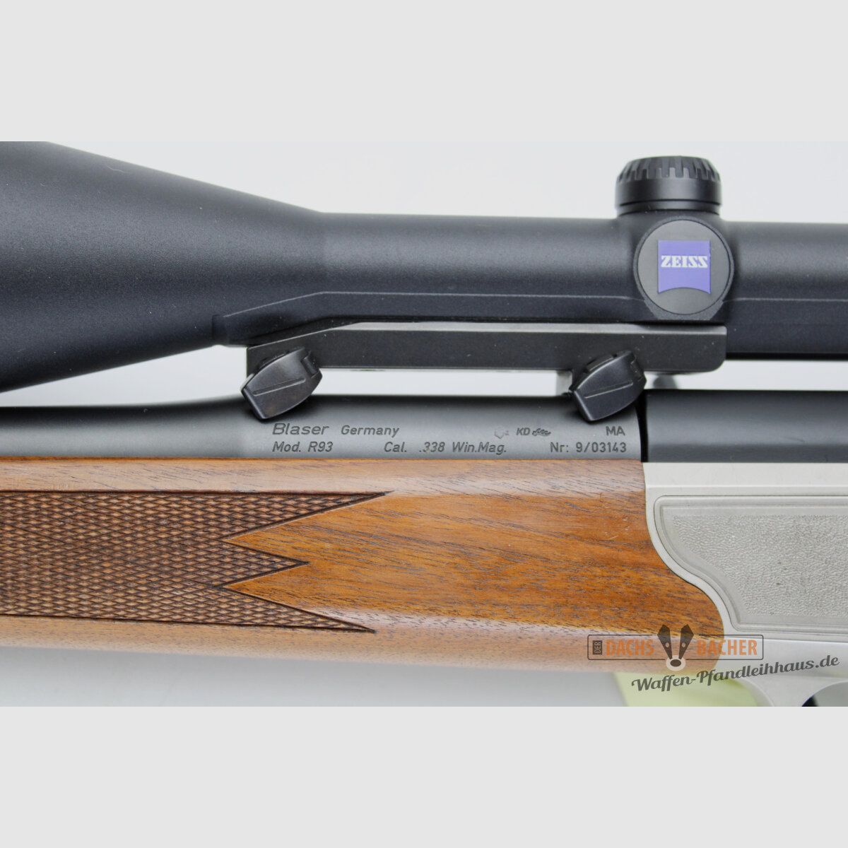 Rep. Büchse Blaser R93 Kal. .338 Win Mag mit Zeiss Diatal ZM 8x56MC, Bild 6 von 11