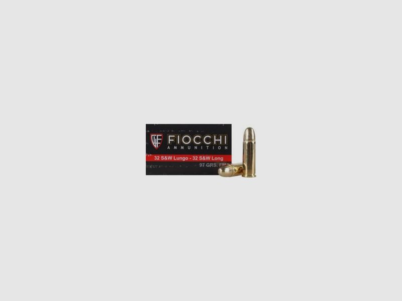 FIOCCHI Munition – 32 S&W LUNGO – 97 grains – blindiert